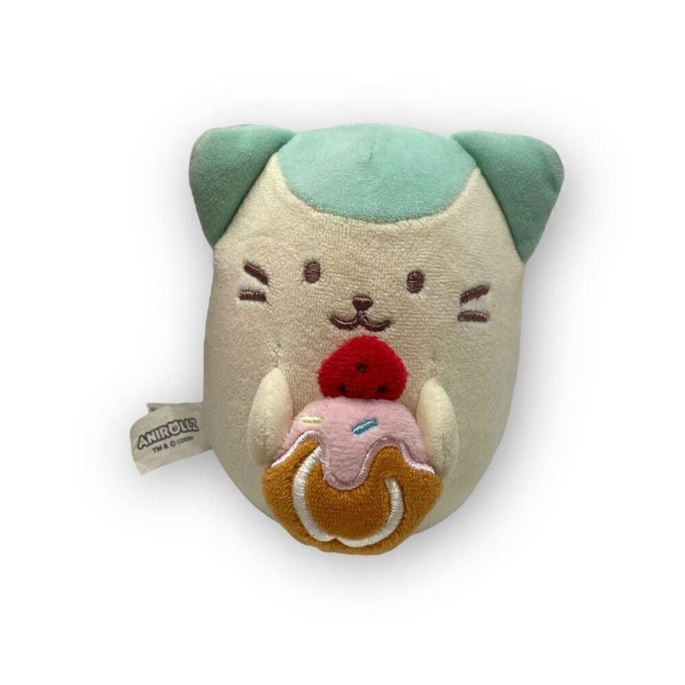 Anirollz Kittiroll Fabric Squishy Ball Stuffed Plus Animal